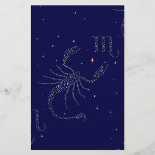 Papier scorpio étoiles