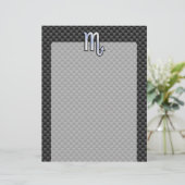 Papier Scorpio Zodiac Sign on Carbon Fibre Decor (Debout devant)