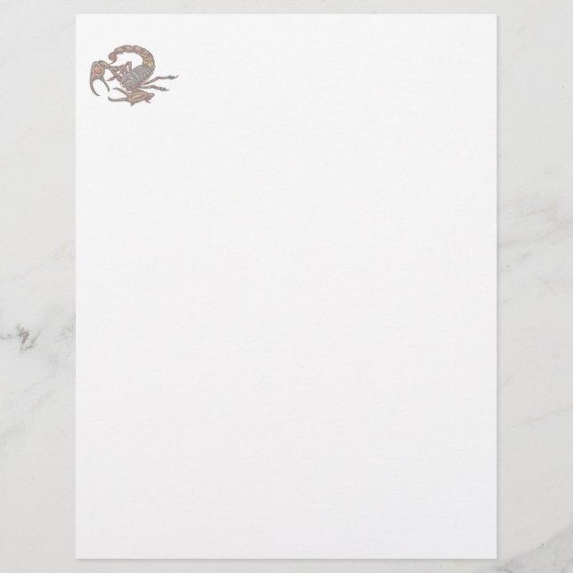 Papier Scorpion (Devant)