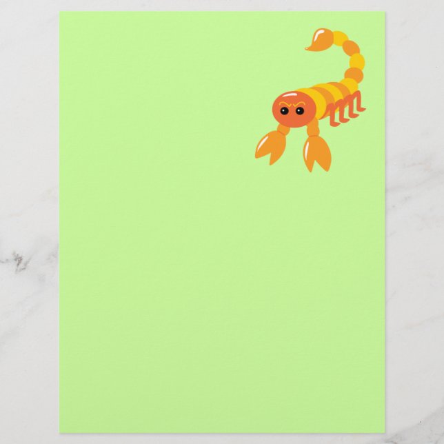 Papier Scorpion (Devant)