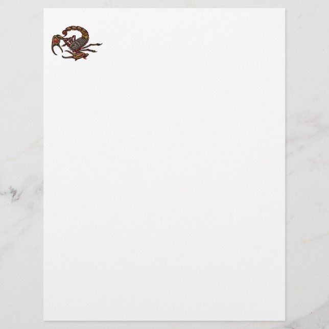 Papier Scorpion (Devant)
