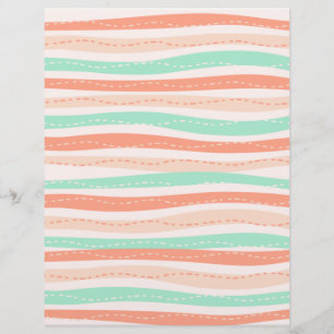 Papier scrapbook à ligne ondulée