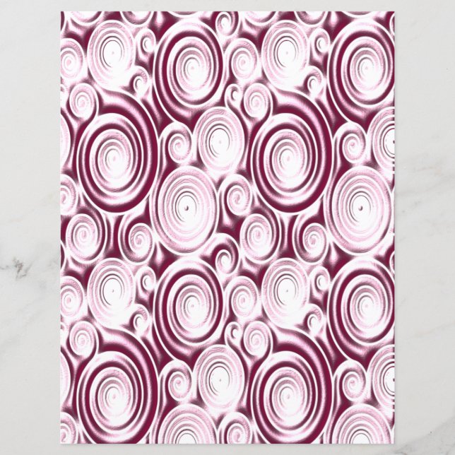 Papier scrapbook à motif de cercle (Devant)