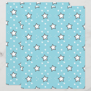 Papier scrapbook à motif d'étoile mignon