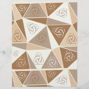 Papier scrapbook abstrait marron