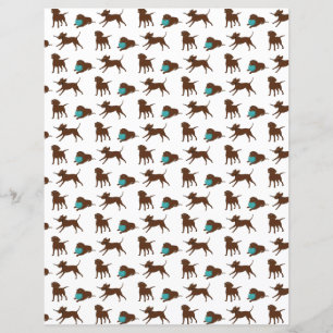 papier scrapbook bande dessinée lr labrador chocol