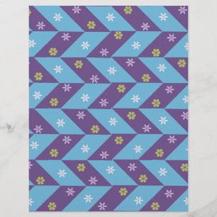 Papier scrapbook bleu et violet
