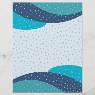 Papier scrapbook bleu vert