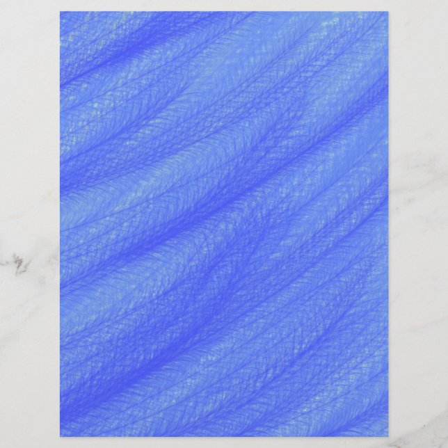 Papier scrapbook champ de blé bleu page recto-vers (Devant)