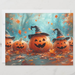 Papier Scrapbook Citrouille lunaire famille Jack-o-Lanter