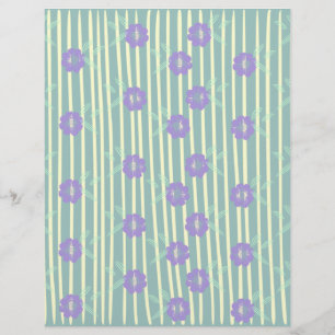 Papier scrapbook de design floral