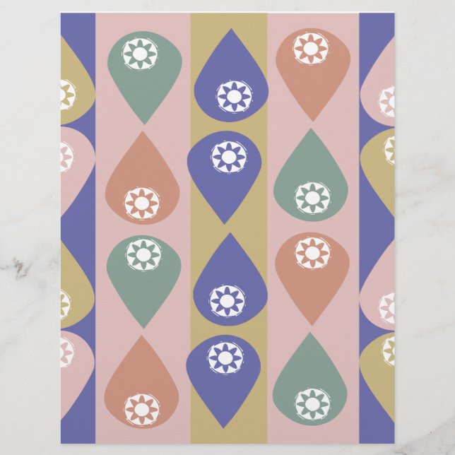 Papier scrapbook de goutte d'eau (Devant)