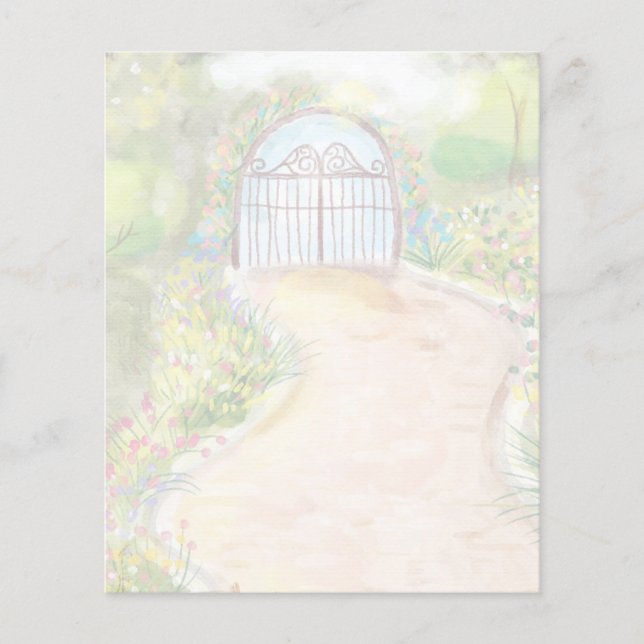 papier scrapbook de porte de jardin (Devant)