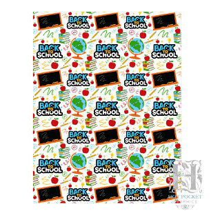 Papier scrapbook de rentrée scolaire
