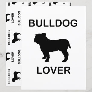 papier scrapbook double face amateur de bouledogue