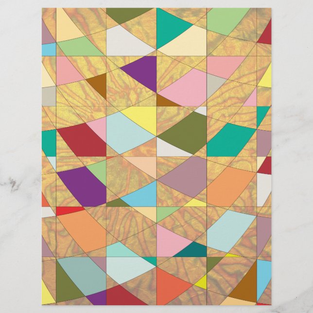 Papier scrapbook Éclatement de soleil Couleurs Abs (Devant)