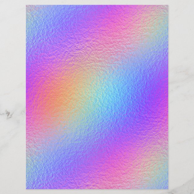 Papier scrapbook Faux Foil iridescent n° 22 (Devant)