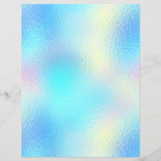 Papier scrapbook Faux Foil iridescent n° 72 (Devant)