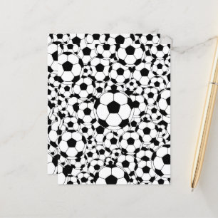 Papier scrapbook Fond Ballon de Football