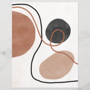 Papier scrapbook Formes abstraites libres