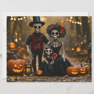 Papier Scrapbook Halloween Fête de famille