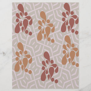 Papier scrapbook marron abstrait