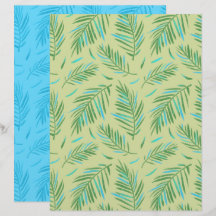 Papier scrapbook Palm Green
