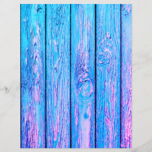 Papier scrapbook texture bois bleu