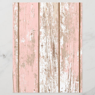 Papier scrapbook texture bois rose