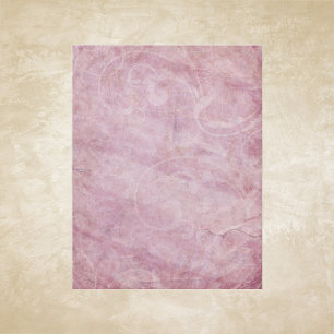 Papier scrapbook tourbillons roses
