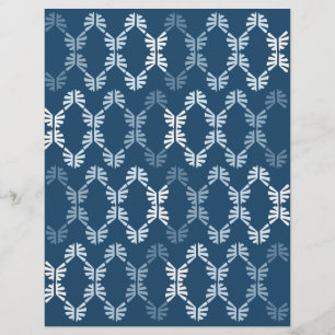 Papier scrapbooking abstrait bleu