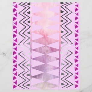 Papier scrapbooking abstrait violet et rose