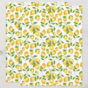 Papier scrapbooking Citrons