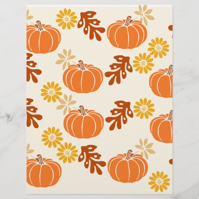 Papier scrapbooking d'automne (Devant)