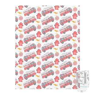 Papier scrapbooking de camion de pompiers