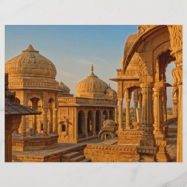 Papier scrapbooking des Chhatris de Bada Bagh (Devant)
