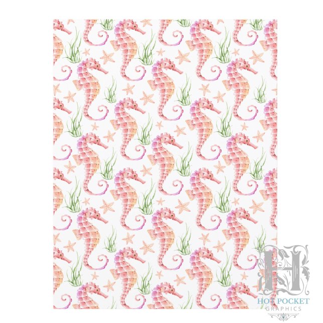 Papier scrapbooking hippocampe (Créateur téléchargé)