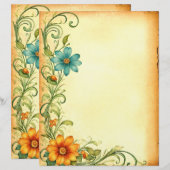 Papier Scrapbooking Junkjournal Vintage (Devant / Derrière)