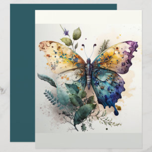 Papier scrapbooking Papier à écailles papillon