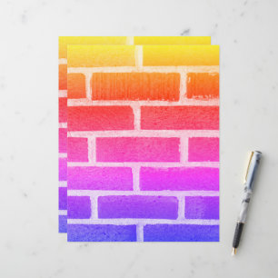 Papier scrapbooking photographique de mur de briqu