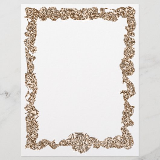 Papier Scribbleprints en-tête - Brown (Devant)