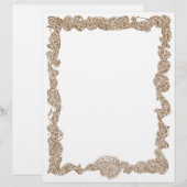 Papier Scribbleprints en-tête - Brown (Devant / Derrière)