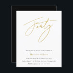 Papier Script Black & Gold Budget 40e anniversaire Invita<br><div class="desc">Script Black & Gold Budget 40e anniversaire Invitation Voir les articles correspondants dans Niche et Nest Store</div>