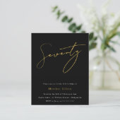 Papier Script Black & Gold Budget 70e anniversaire Invita (Debout devant)