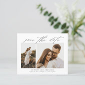 Papier Script Budget 2 Photo Enregistrer la Date (Debout devant)