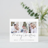 Papier Script BUDGET Famille 3 Photos Joyeux Noël (Debout devant)