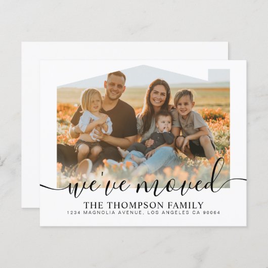 Papier Script BUDGET Nous avons déménagé une nouvelle pho (Devant / Derrière)