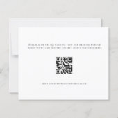 Papier Script Budget Photo Code QR Mariage Enregistrer La (Dos)