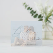 Papier Script budget QR CODE photo mariage enregistrer la (Debout devant)