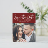 Papier Script budgétaire Enregistrer la date Invitation p (Debout devant)